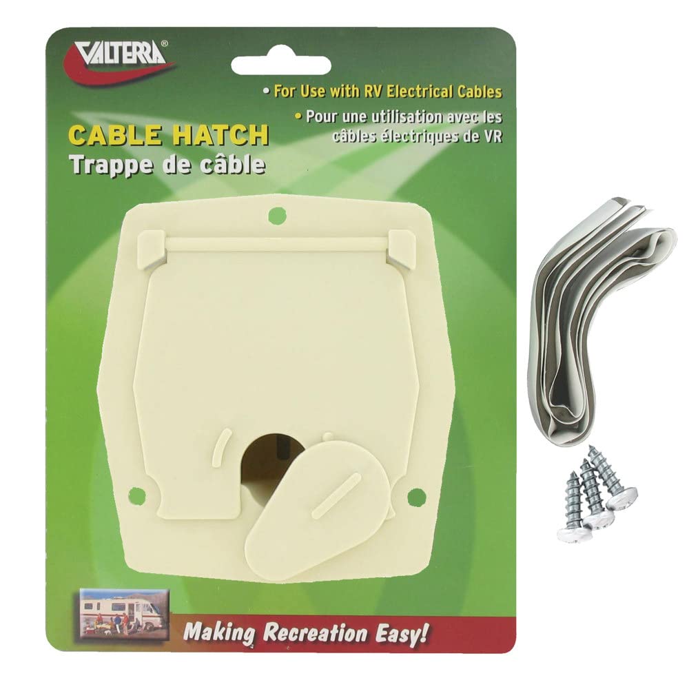 Valterra A10-2144VP Small Square Colonial White Cable Hatch