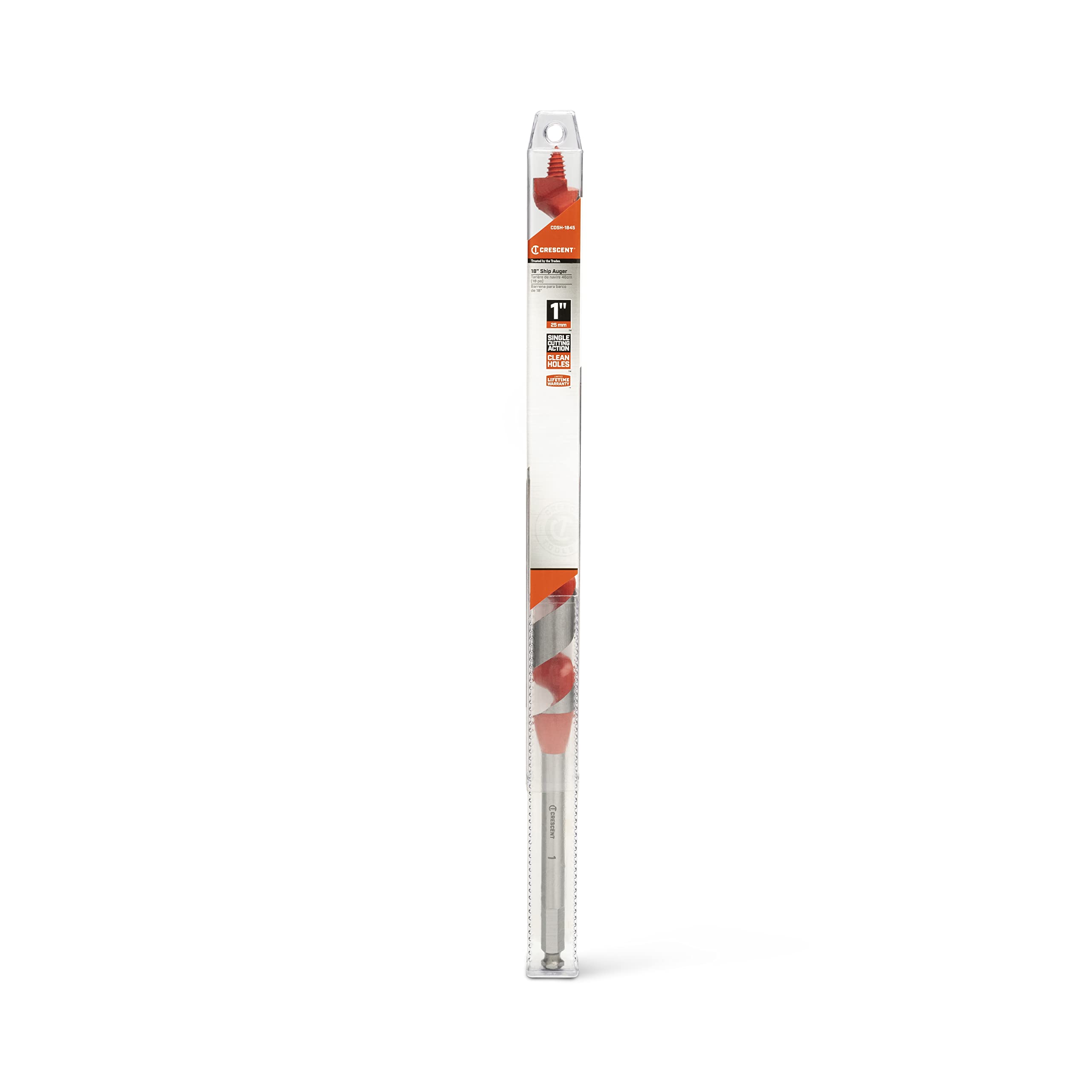 Ship Crescent Auger Drill Bit | 18" x 1" | CDSH-1845