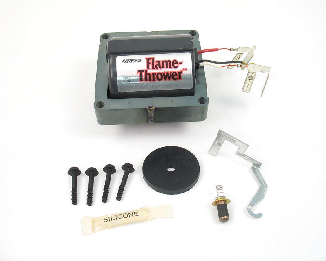 Pertronix Flame-Thrower Red/White Wire 50,000 Volt GM HEI Coil D3001
