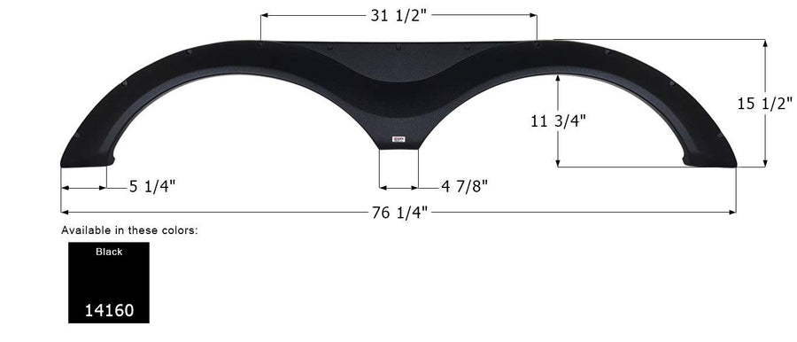 Fender Skirt ICON, Tandem, Keystone, FS4160, Black