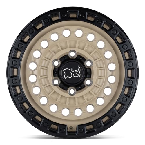 SENTINEL Black Rhino Hard Alloys 17X8.5 5X5.0 4.04-18mm DESERT SAND W/BLACK RING - 1785STN-85127D71