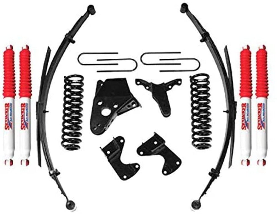 Skyjacker Suspension Lift Kit 136RHKS-N w/Shock Nitro Shocks 6 in. Lift Incl. Front Coil Spring Rear Leaf Springs Rear U Bolt Kit
