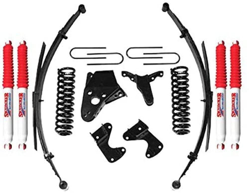Skyjacker Suspension Lift Kit 136RHKS-N w/Shock Nitro Shocks 6 in. Lift Incl. Front Coil Spring Rear Leaf Springs Rear U Bolt Kit