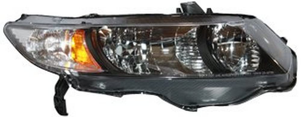 Right TYC Headlight Assembly Compatible with 2010-2011 Honda Civic