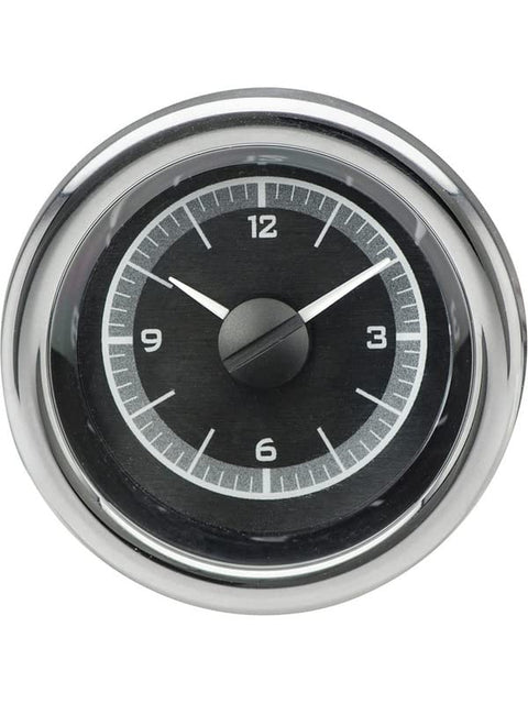 Dakota Digital 3" Round VLC-16-1-K-B Universal VHX Clock Black Alloy Style Blue Backlighting