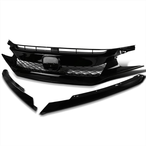 HG-CV16A-BN SPEC-D TUNING Type R Style Grille for 16-Up Honda Civic