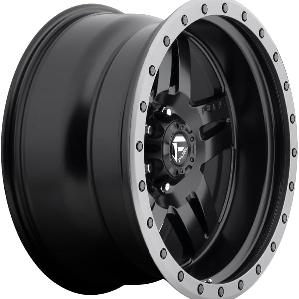D557 ANZA FUEL OFF-ROAD 18X8, 6X120, 5.56, 27mm MATTE BLACK GUN METAL RING - D55718809455