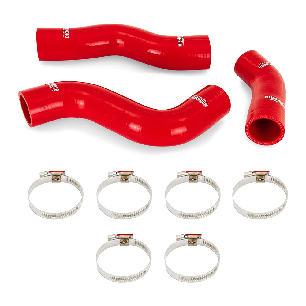 Mishimoto Silicone Radiator Hose Kit MMHOSE-LCR-92RD, Compatible With Toyota Land Cruiser 4.5L 1992-1997, Red