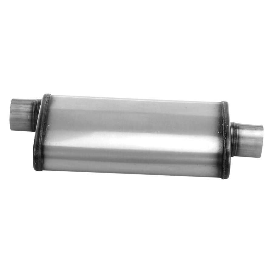 SA1259 Muffler - Cherry Bomb Reversible Salute Oval Body - H4" X W9" X L18" 24" OAL 3" O/C Muffler - Cherry Bomb Salute