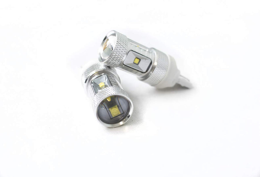 Race Sport Lighting 7443HPW RS7443BLAST Series Hi Power 30W CREE LED Replacement Bulbs - PAIR (WHITE)