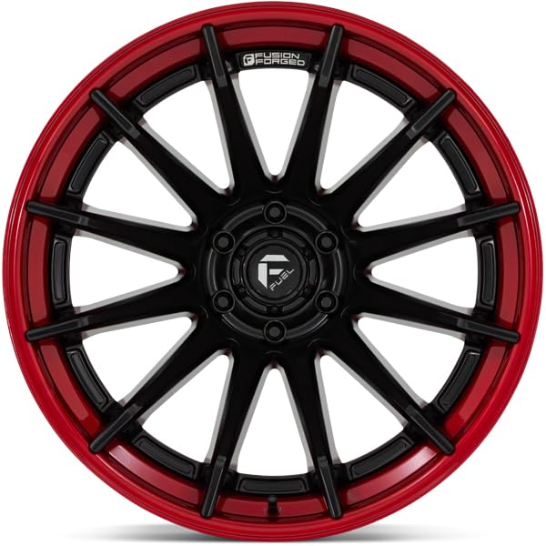 FUEL OFF-ROAD FC403 20X10 BURN 6X135 4.79-18mm MATTE BLACK WITH CANDY RED LIP - FC403MQ20106318N