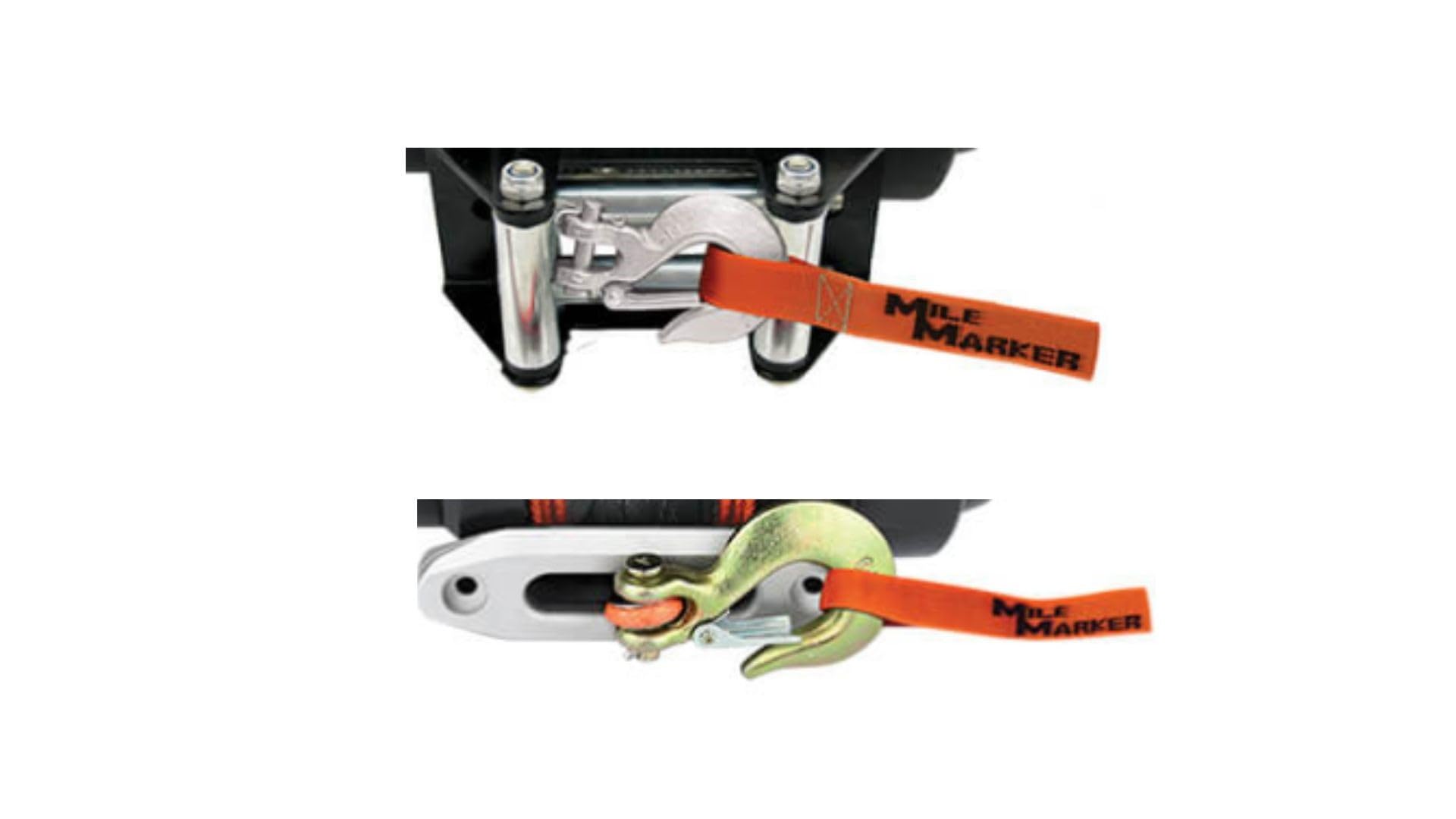 Winch Mile Marker PE3500 3500 lb Pulling Capacity fits 1993 2000 Honda TRX300 FourTrax - Waterproof, 42′ of Steel Cable, Handheld and Handlebar Remote Controls