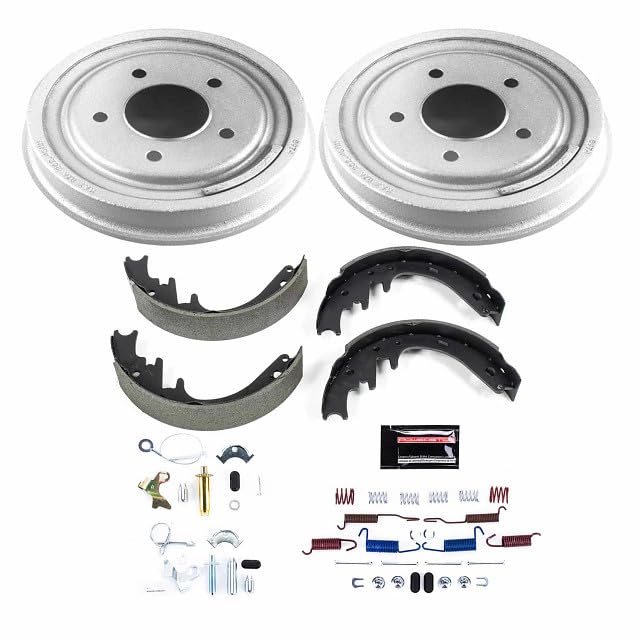 Power Stop KOE15453DK Drum and Shoe Kit Stock Replacement For Ford Bronco 1987-1996, Ford F-150 1987-1989 [Model Specific]