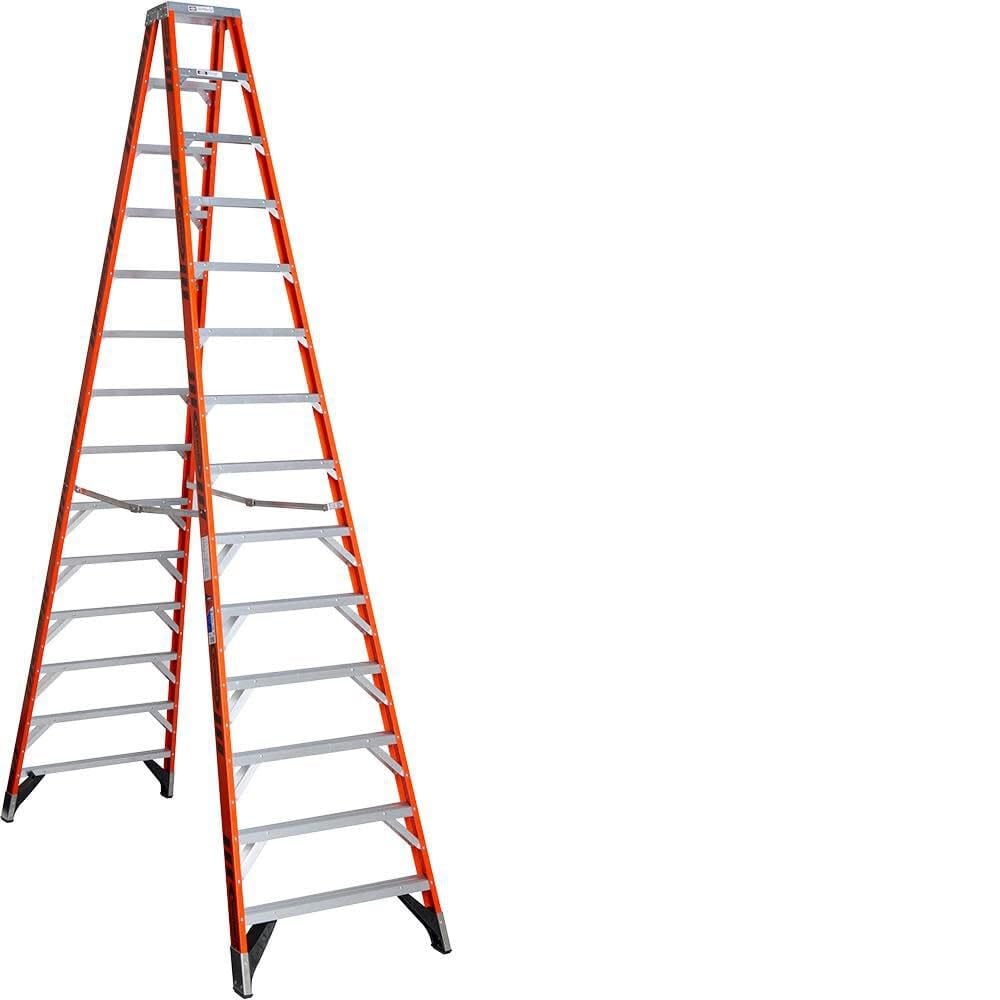 Twin Werner Step Ladder (T7414), Fiberglass