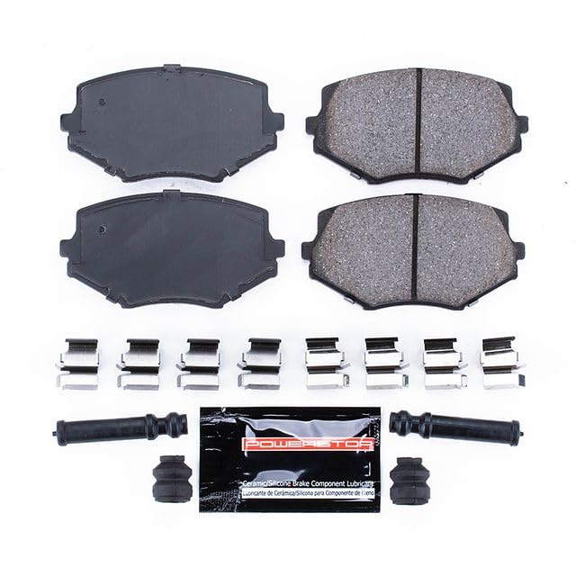 Power Stop Z23-635 Z23 Evolution Sport Carbon Fiber Infused Ceramic Brake Pads with Hardware For Mazda Miata 1994-1997, Mazda Miata 1999-2005 [Model Specific]