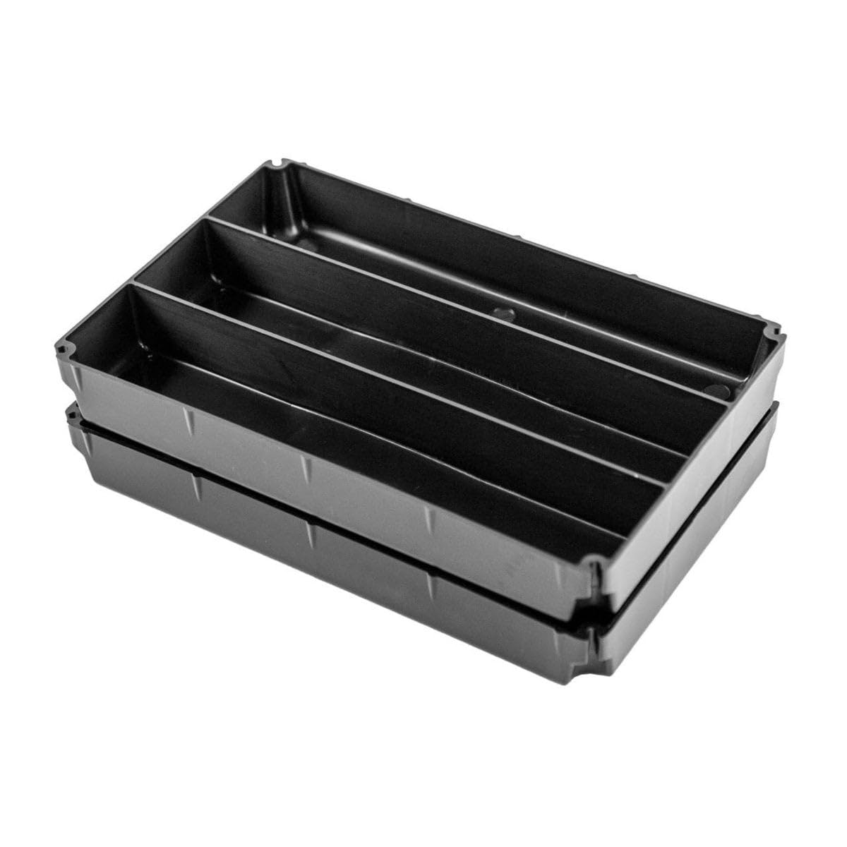 TracPak YakAttack 5x1 Inserts Two Pack | Half-Depth Organizers for Stackable Storage Box | 5 Compartments Each | Includes Stacking Tabs | Fits TracPak System | Made in USA