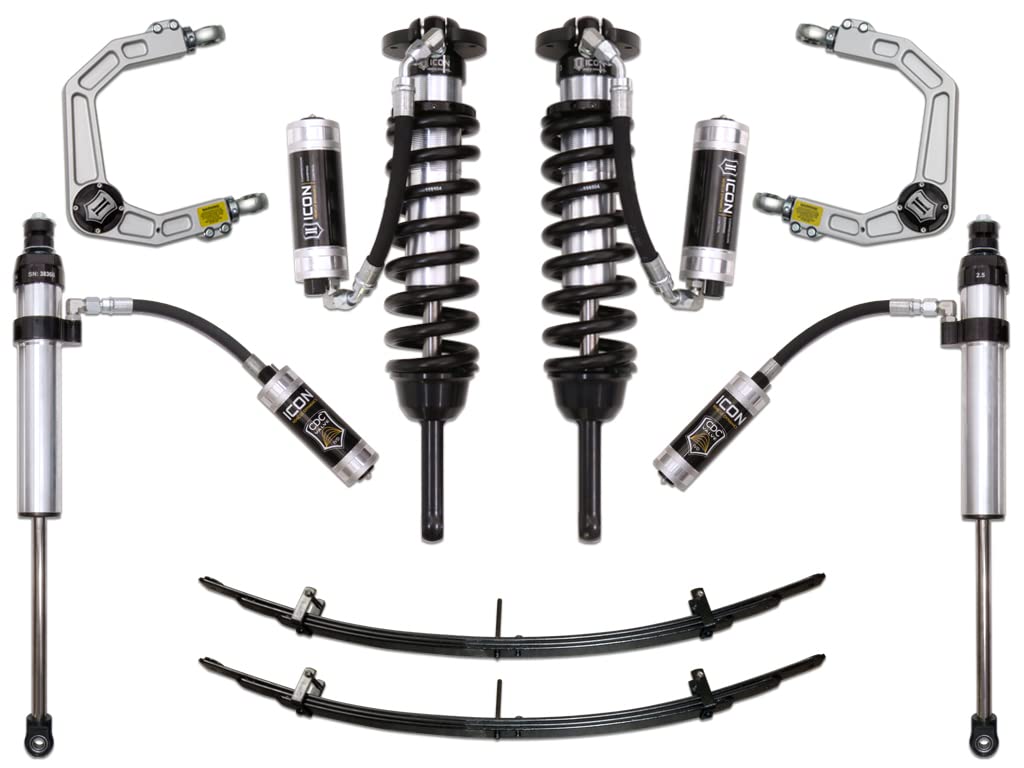 Stage 6 Suspension System, ICON, Billet UCA, Compatible with A. 05-15 Tacoma and B. 16-Up Tacoma, K53006 0-2.75", B. 0-3.5"