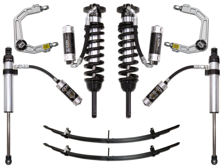 Stage 6 Suspension System, ICON, Billet UCA, Compatible with A. 05-15 Tacoma and B. 16-Up Tacoma, K53006 0-2.75", B. 0-3.5"