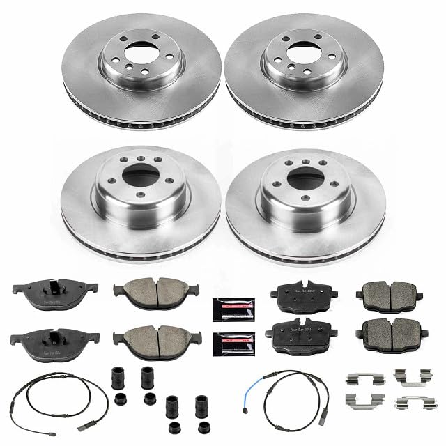 Power Stop Autospecialty KOE6029 Front and Rear Replacement Brake Kit-OE Brake Rotors & Ceramic Brake Pads
