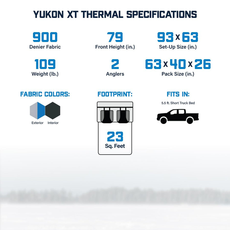 Yukon XT Thermal Ice CLAM Team Edition - 2 Angler