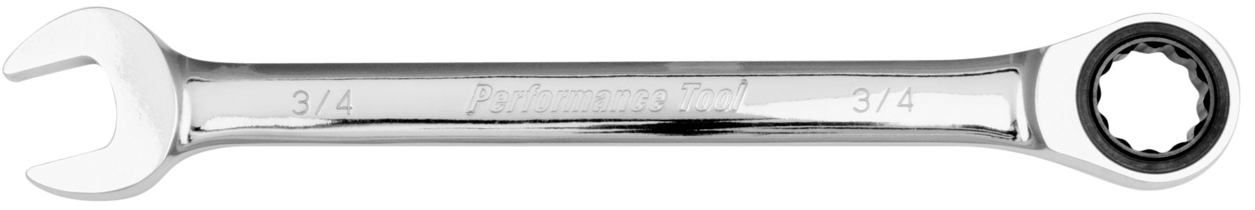 3/4-Inch Performance Tool W30258 Ratcheting Chrome Vanadium SAE Wrench