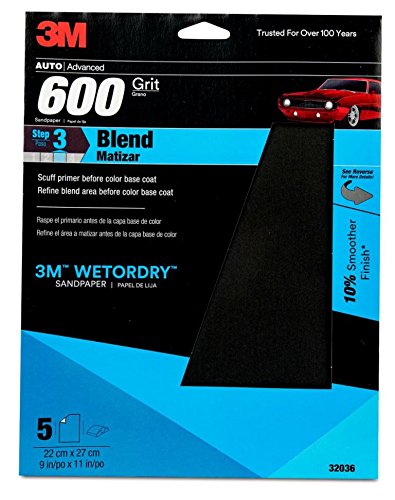 3M - Wetordry Paper Sheets 9X 11 P600 5/Pk 10Pk/Cs (32036)