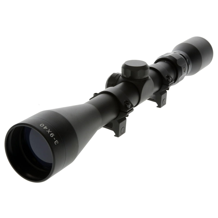 TRUGLO TRUSHOT Durable Hunting Shooting Waterproof Fogproof Shock Resistant 1" Aluminum Tube Duplex Reticle Riflescope | Scope Rings Included - Weaver-Style, 3-9 x 40mm