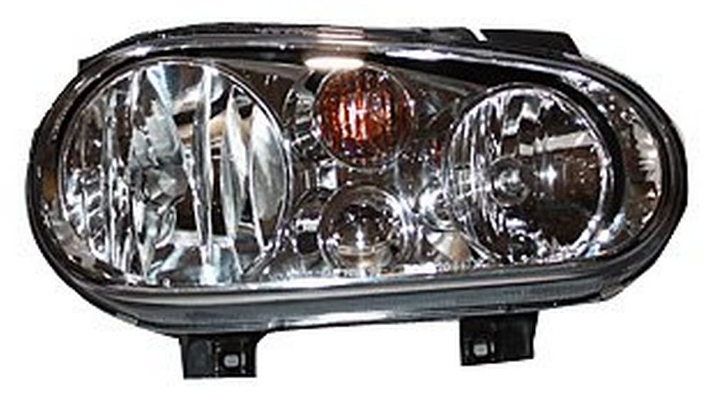 Right Headlight Assembly TYC Compatible with 1999-2002 Volkswagen Golf