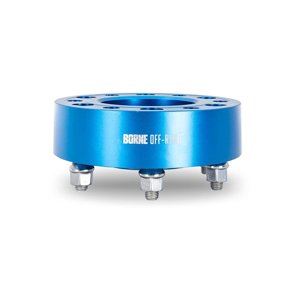 Borne Mishimoto Off-Road Wheel Spacers, 6X139.7, 1.40 Inch Thick, Compatible with Toyota Tacoma & 4Runner, Blue