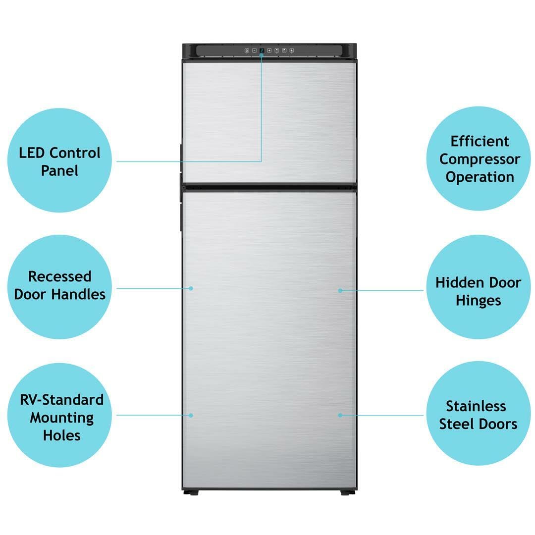 N10DCBKL NORCOLD INC 10 Cu ft. DC Compressor Refrigerator