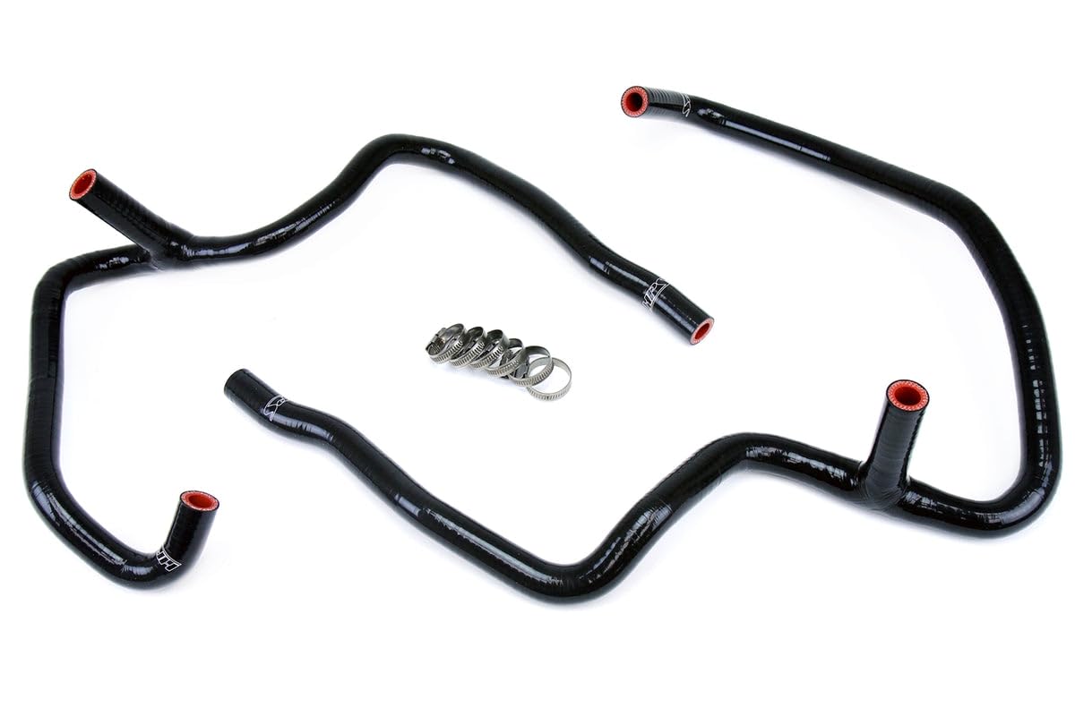 XK Black HPS 57-1472-BLK Silicone Heater Hose Kit Coolant
