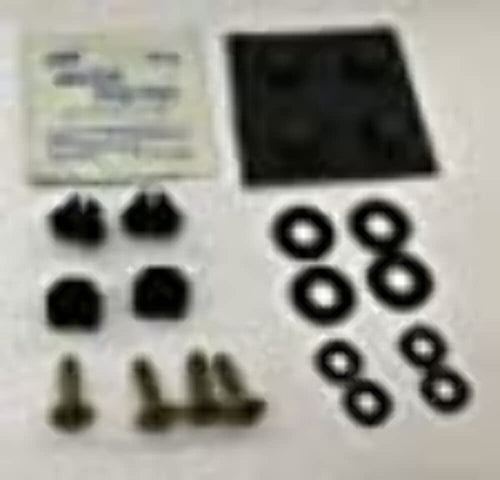 TrailFX Bug Shield Mounting Hardware Kit RH8702H OE Replacement Parts for TrailFX Hood Shields With Steel Brackets, Stainless Steel Screws and Rubber Bump Stops