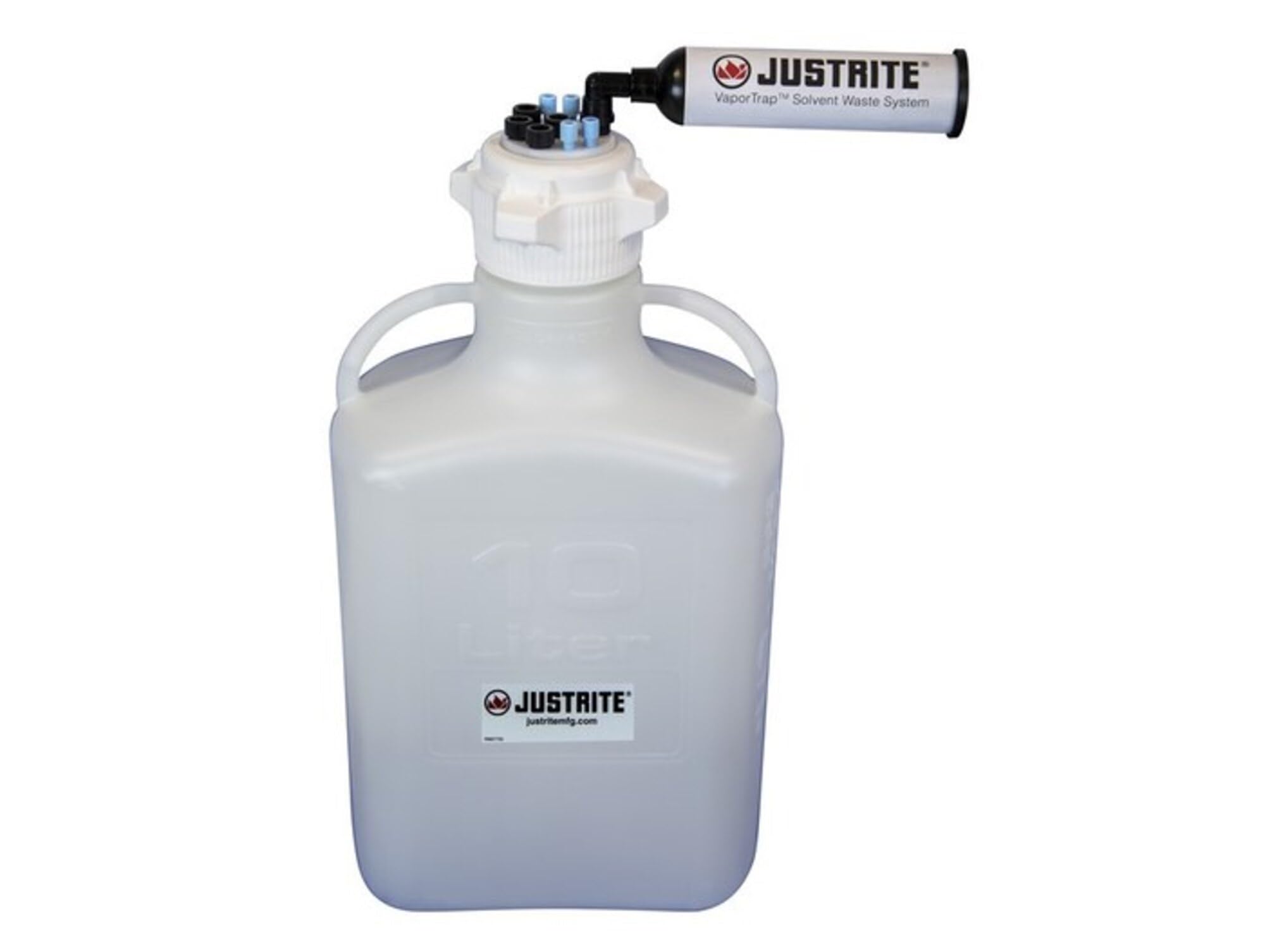 CAR,JUSTRITE,HDPE,10L,83 MMCAP,8PRT,FIL (12817)