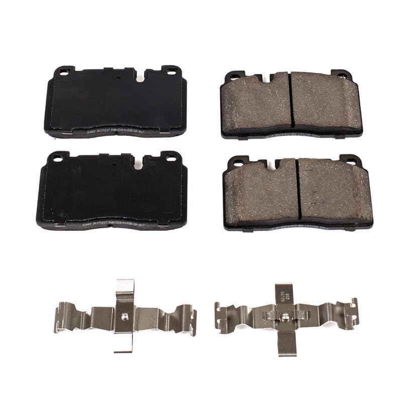 Power Stop Brake Kit Front For Audi Q5 2013-17 - Ceramic Brake Pads With Installation Hardware, 17-1663