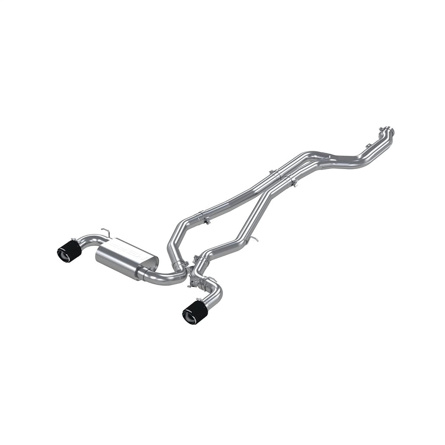 Toyota Supra 2020+ MBRP 3.0L 3in Catback Dual Rear Carbon Fiber Tips - T304