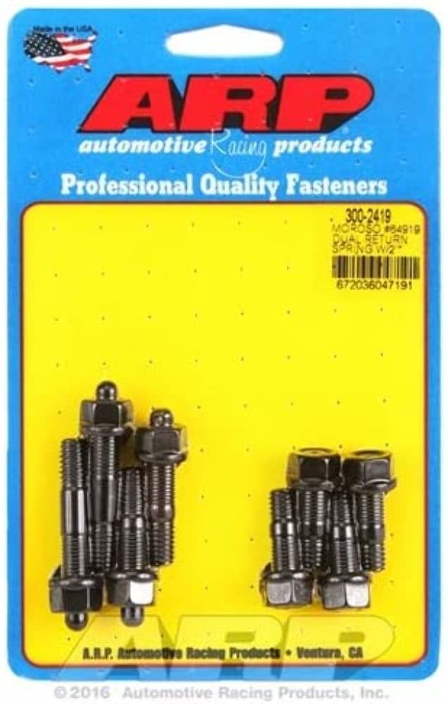 ARP 300-2419 dual return spring Moroso 64919 w/2" spacer plate pro series carb stud kit