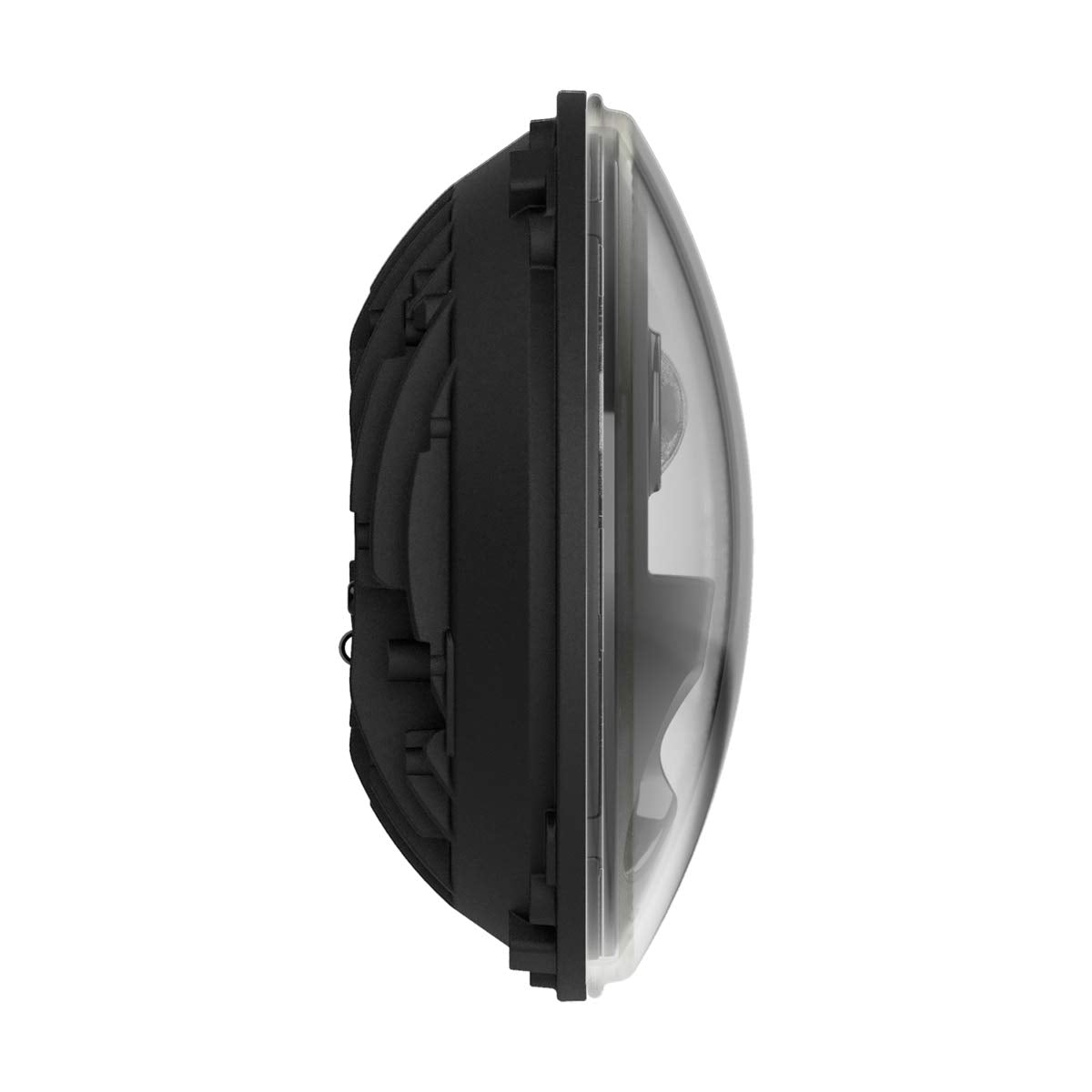 JW Speaker Model 8730 LED Headlight, 7 Inch Round, Set of 2 (Heated Black)