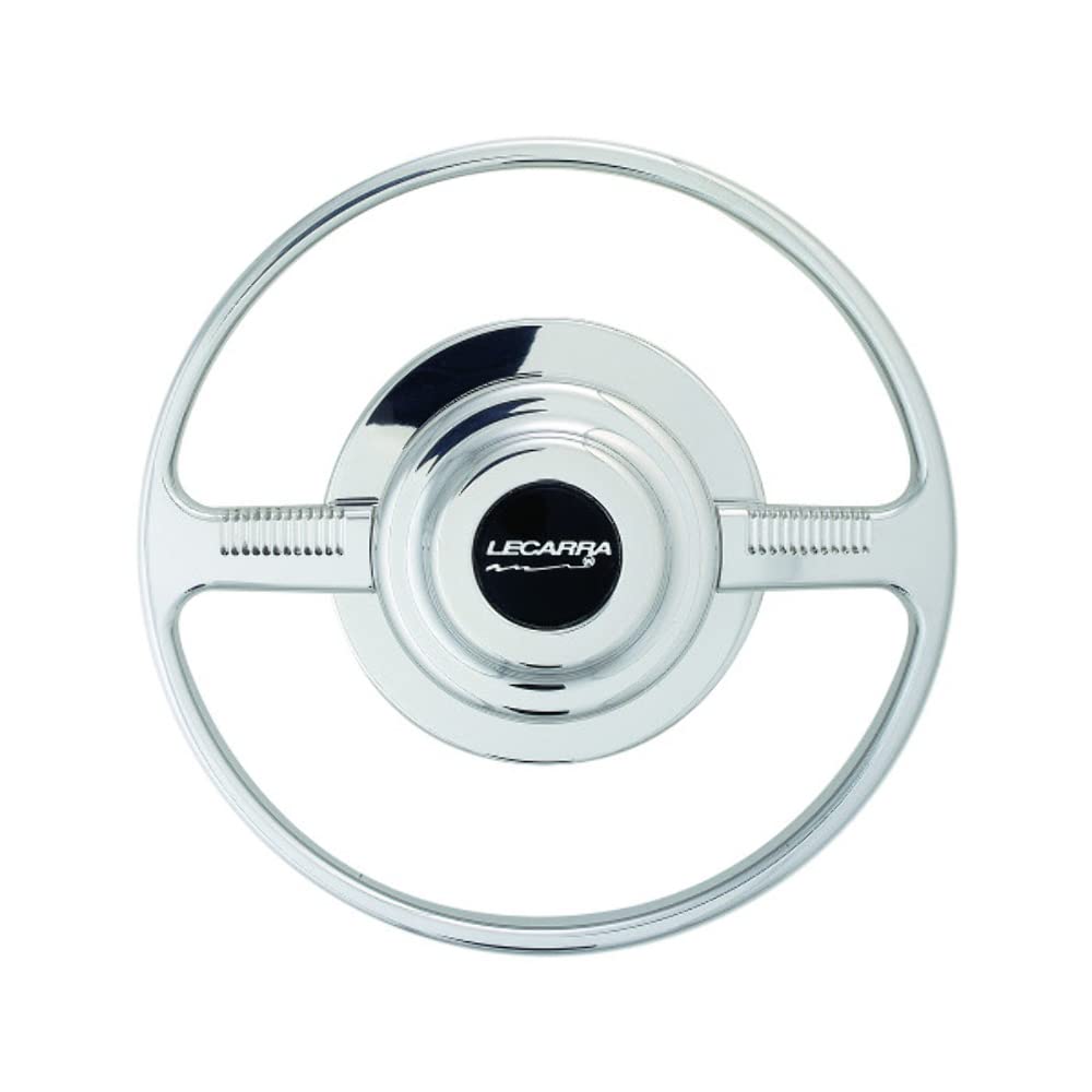 Horn Ring Lecarra 3710, Billet Aluminum, Single Contact, Logo, Polished for Mark 10 W