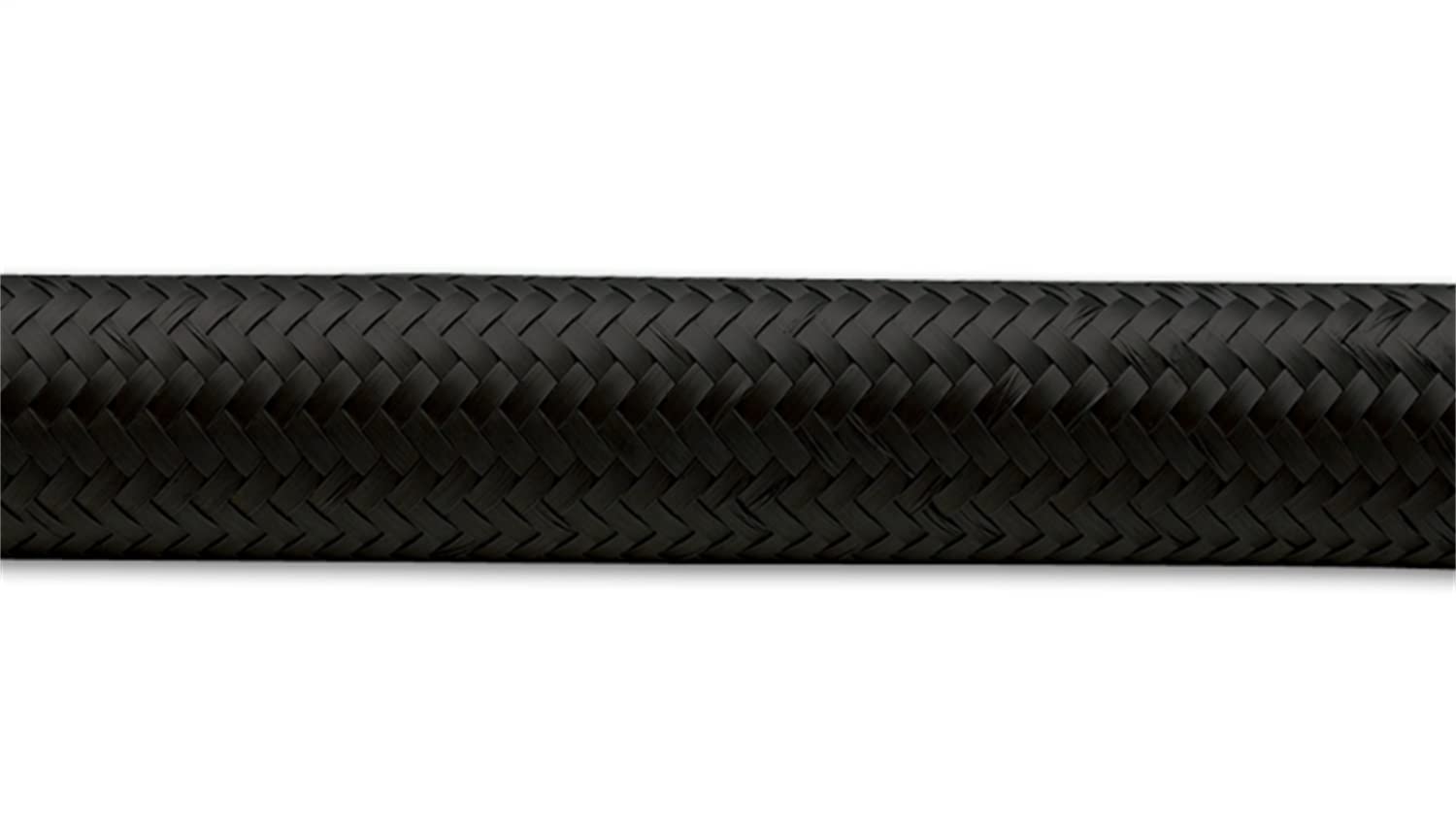 Nylon Braided Flex Hose Vibrant Performance 11983 (20ft Roll of Black ; AN Size: -16; Hose ID 0.89")
