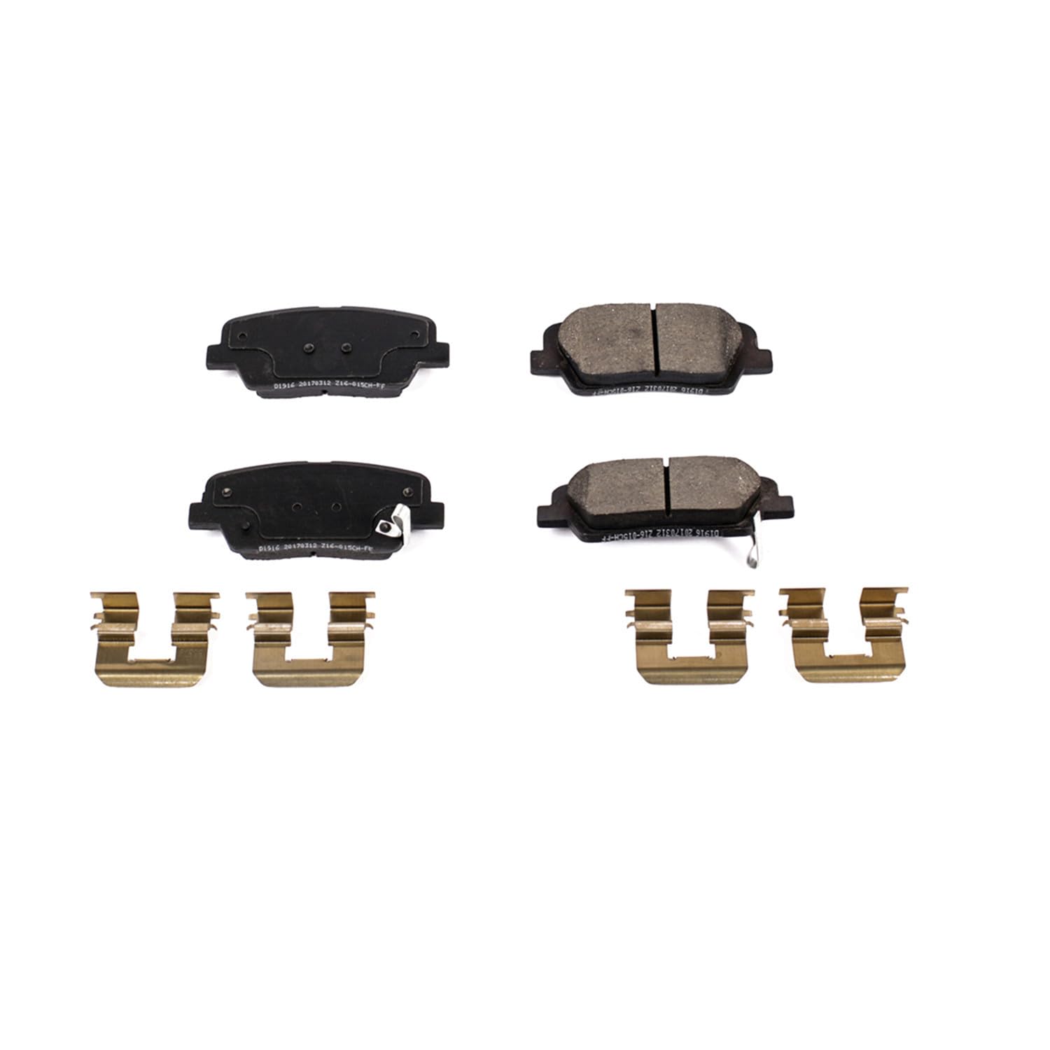 Z17 Power Stop Rear Ceramic Brake Pads with Hardware 17-1916
