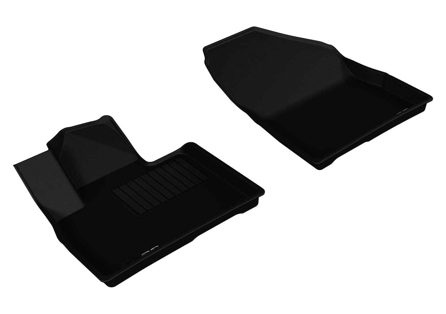 Kagu 3D MAXpider Custom Fit Floor Mat (Black) Compatible with Kia Sorento 2016-2020 - Front Row