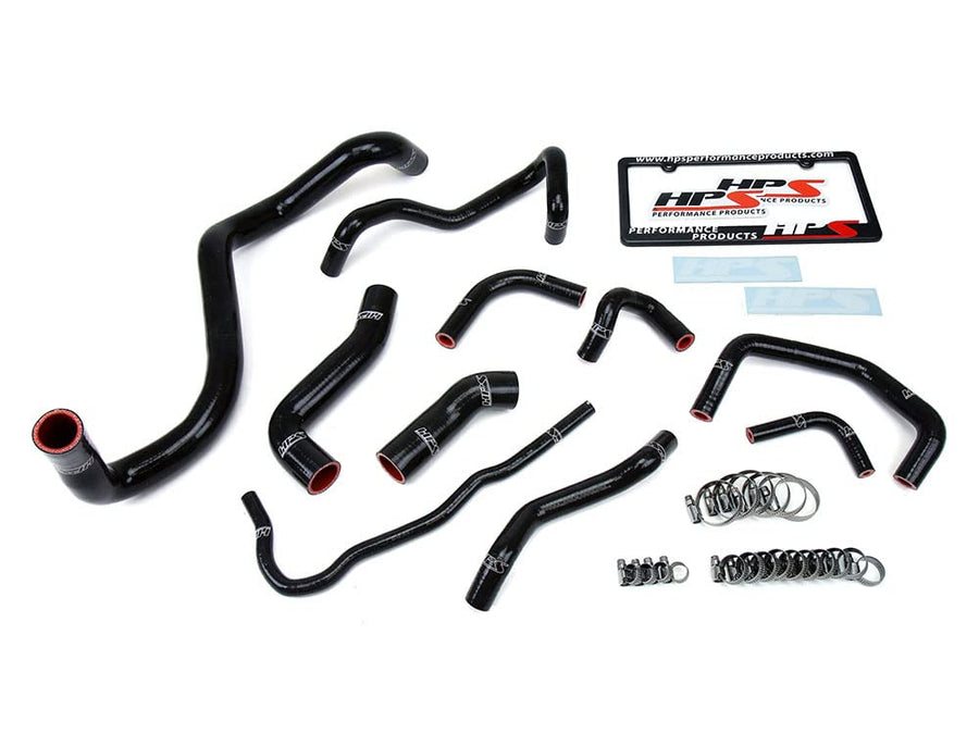 HPS MK4 Black Silicone Radiator Hose Kit Coolant OEM Replacement 57-1838-BLK