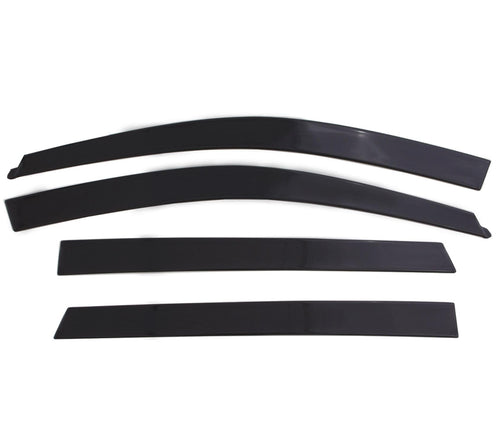 Low Profile Auto Ventshade [AVS] Rain Guards For 2002 - 2008 Dodge Ram 1500; 2003 - 2009 Dodge Ram 2500/3500, QUAD CAB ONLY | Window Vent Visors, 4 pcs. - Dark Smoke | 994051
