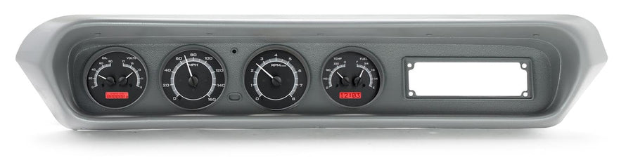 Dakota Digital VHX Analog Dash Gauges 64 65 66 67 GTO Lemans Tempest Black Alloy Red VHX-64P-GTO-K-R