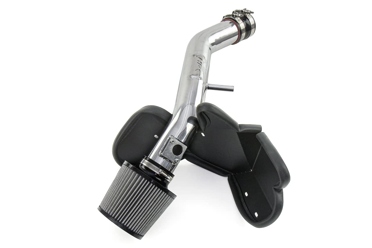 HPS Performance Air Intake Kit Polished with Heat Shield Compatible for 2007-2011 GS350 3.5L V6, 827-720P