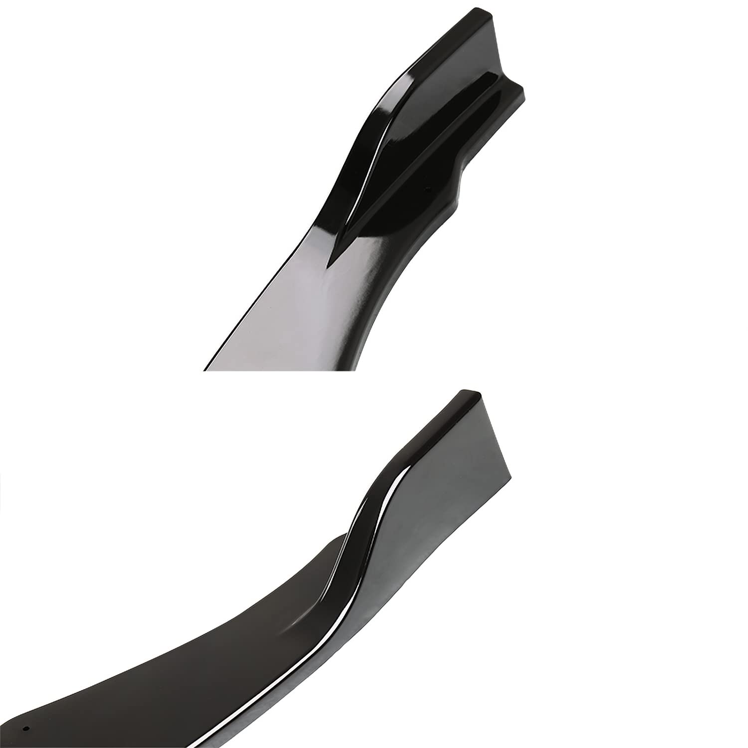 Glossy Black Spec-D Tuning Front Bumper Lip Spoiler Splitter 3PC Compatible with 2018-2020 Toyota Camry