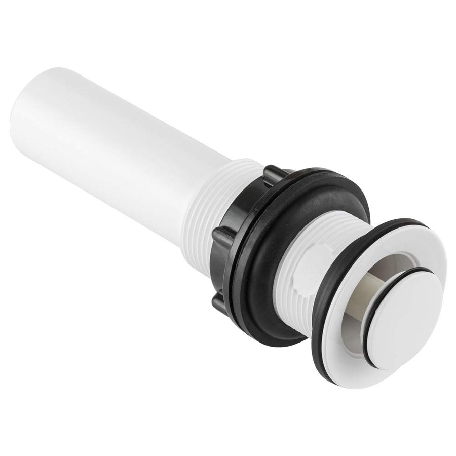 Dura Faucet Bathroom Sink Universal RV Pop-Up with No Overflow (White)
