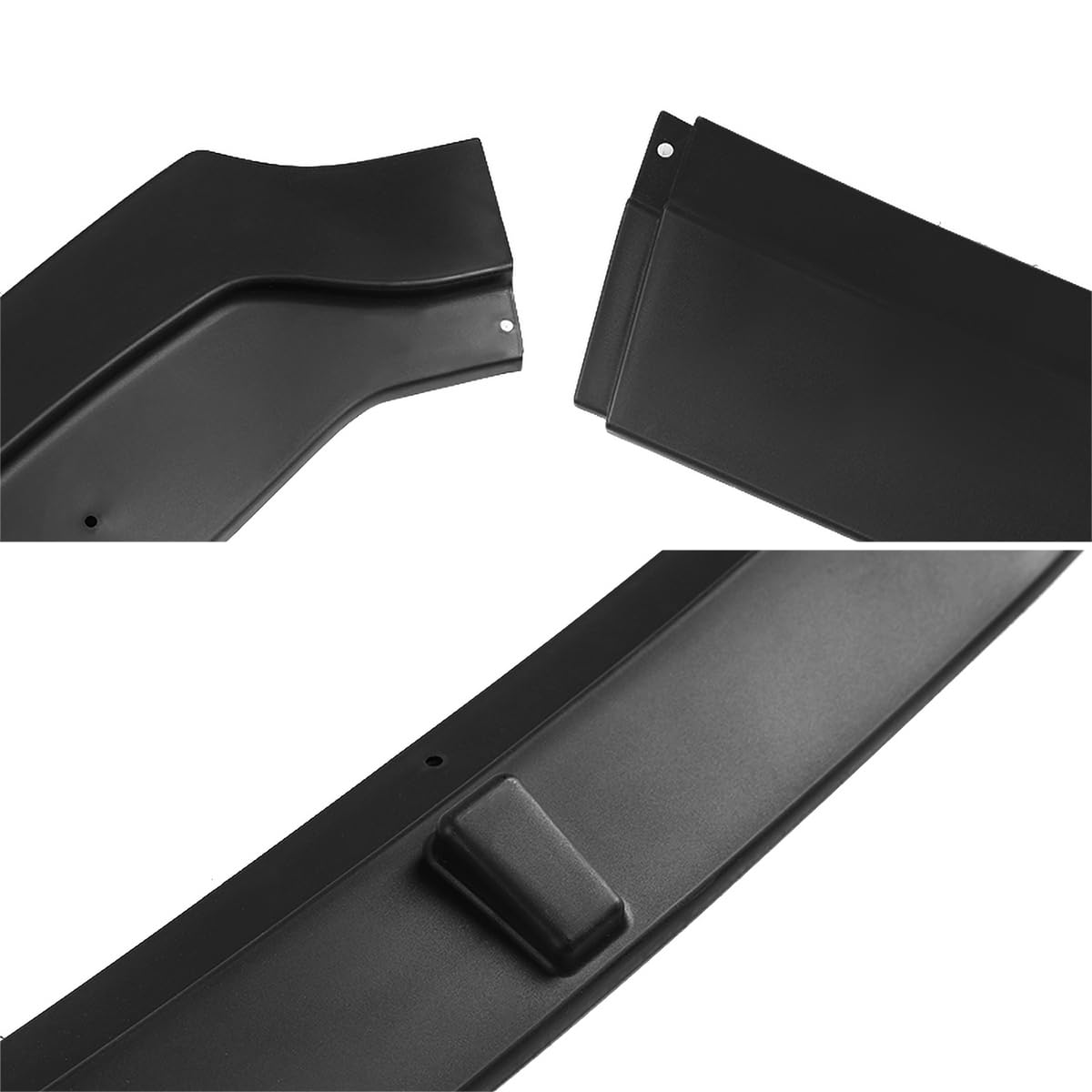 Front Bumper Lip Spoiler Spec-D Tuning Black Body Kit 3PC Compatible with 2015-2020 Ford Mustang