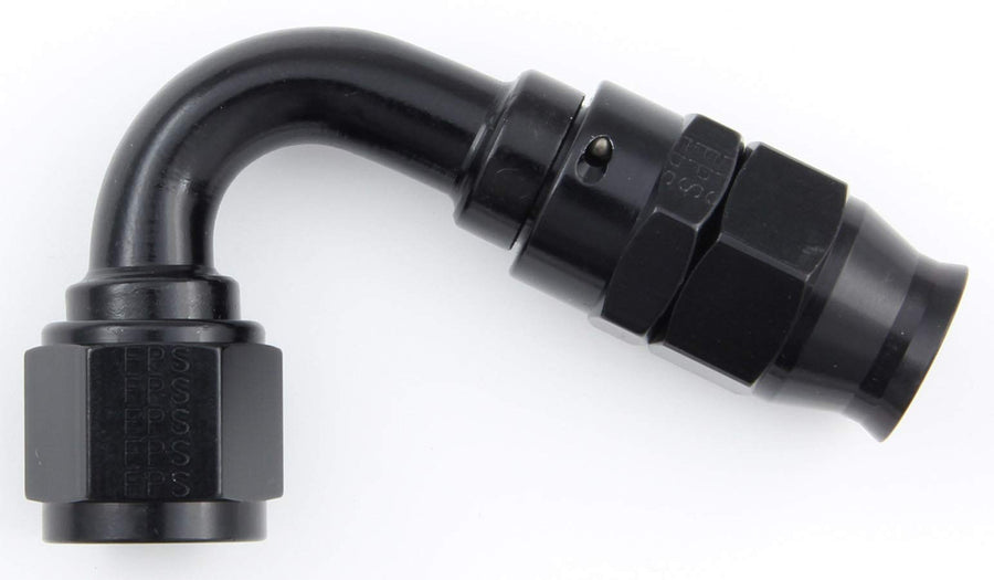 Fragola Performance Systems #6 Real Street 120 Deg. Hose End For Ptfe Hose Black 681206-BL