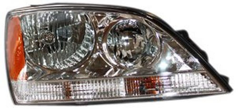Right TYC Headlight Assembly Compatible with 2005-2006 Kia Sorento